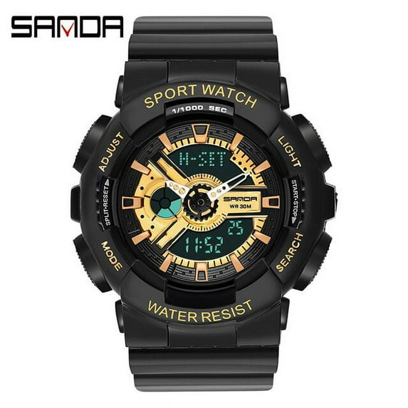SANDA Women Sports Watches Multifunction Fashion Quartz Clock Luxury Analog Digital Waterproof Ladies Watches Relogio Feminino