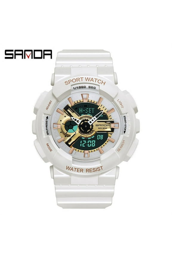 SANDA Women Sports Watches Multifunction Fashion Quartz Clock Luxury Analog Digital Waterproof Ladies Watches Relogio Feminino