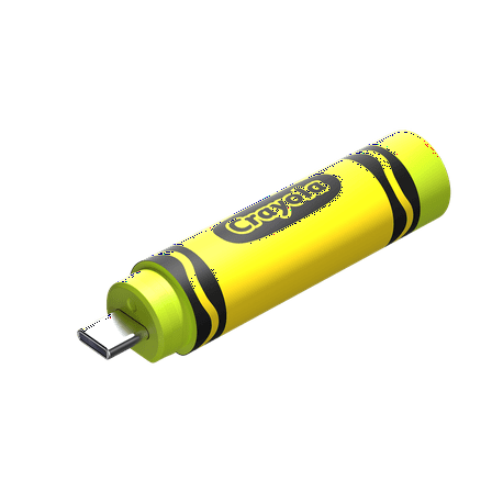 SANDISK 256GB Crayola USB-C Flash Drive, Electric Lime - SDCZIC-256G-G46L