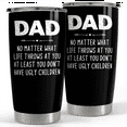 thumbnail image 1 of SANDJEST 20oz Stainless Steel Double-walled Insulated Lid & Straw, 1 of 5