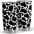 thumbnail image 1 of SANDJEST Cow Print Tumbler 20oz Stainless Steel Double Wall Vacuum Insulated Tumblers Coffee Travel Mug Cup with Lid Gifts for Women Girls Teen Birthday Christmas Presents, 1 of 5