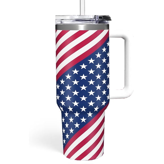 SANDJEST Football Tumbler with Handle 40oz Insulated Stainless Steel Cup with Lid & Straw, Travel Cup, Gifts for Men, Boys, Players, Coaches, Sports Lovers, Christmas, Birthday