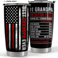thumbnail image 1 of SANDJEST Grandpa Tumbler 20oz Best Grandpa Ever Stainless Steel Insulated Tumblers Coffee Travel Mug, 1 of 5