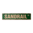thumbnail image 1 of SANDRAIL Vintage Plastic Street Sign dune buggy sand rail sand | Indoor/Outdoor |  18" Wide, 1 of 4