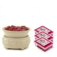 thumbnail image 1 of SANDSTONE Candle Warmer and Dish Fragrance Warmer Gift Set with 3 Courtneys Wax Melts - MAHOGANY-TEAKWOOD, 1 of 1