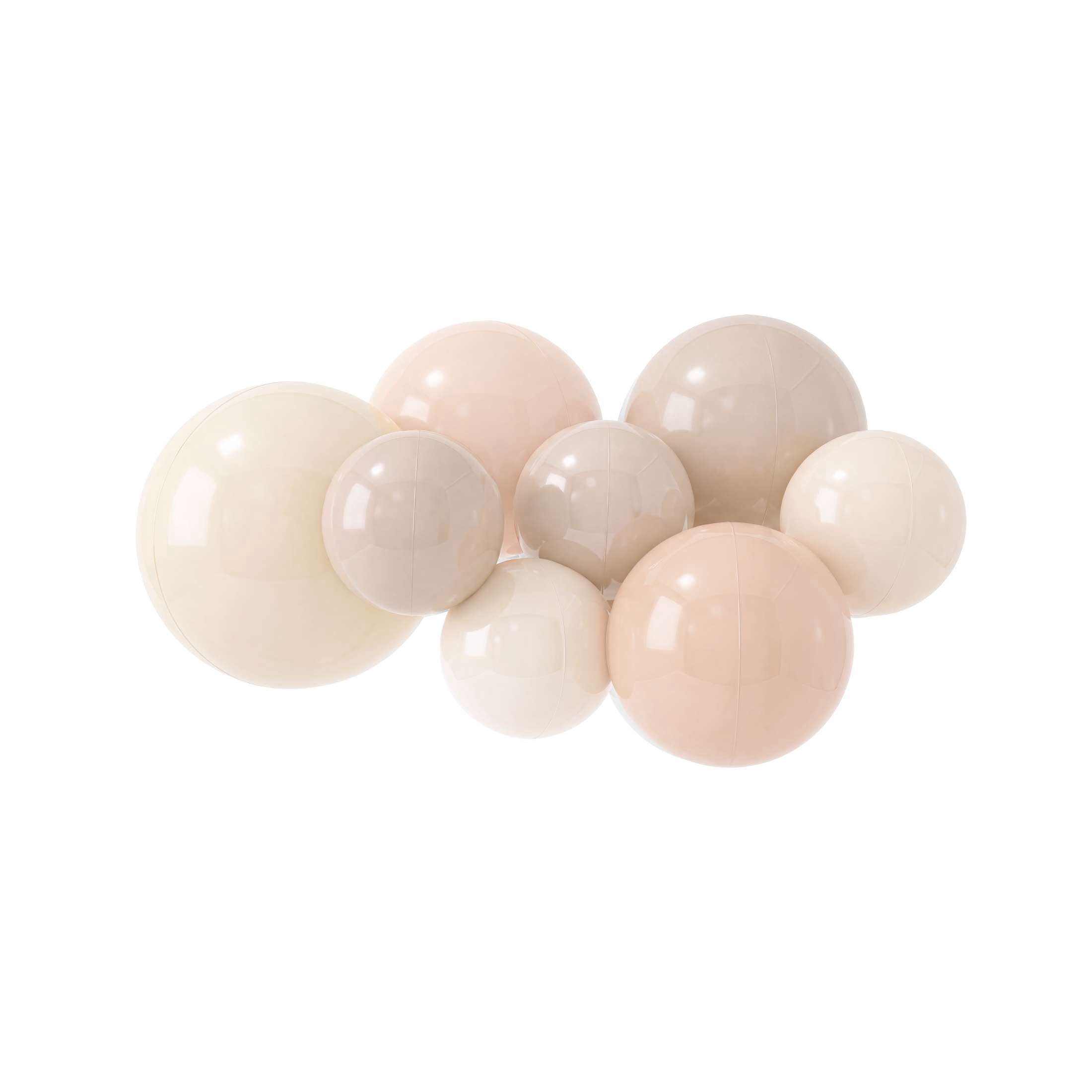 PartyAire 8pc Reusable Balloon Bunch , SANDY SHADES