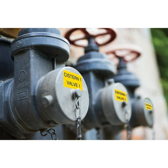 SANFORD 1868773 Cartridge Label, Black/Yellow, Labels/Roll: Continuous