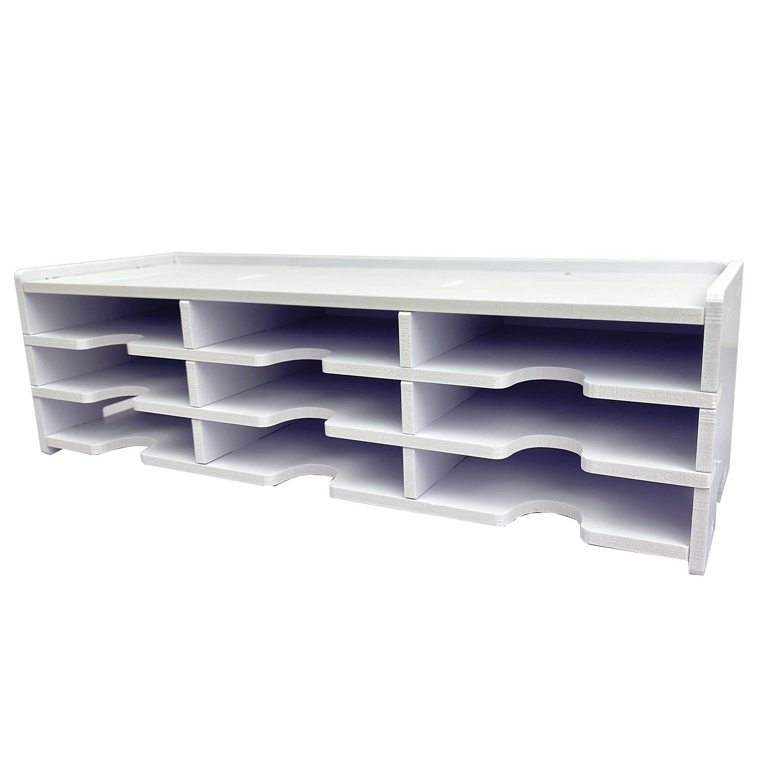 Stackable Ink Pad Storage SANFURNEY 9 Slots Top Rack of Ink Pad Holder and Stamp Pad Storage ...