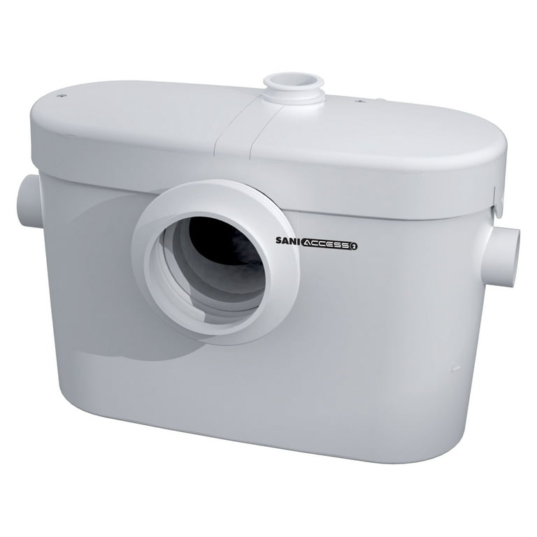 Saniflo SaniAccess 2 Macerating Toilet Kit - White, Rear Discharge