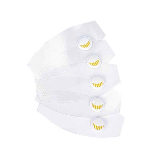 SANITOOL 42498 Replacement Face Mask Shields with Breathing Valve, 5-Pack