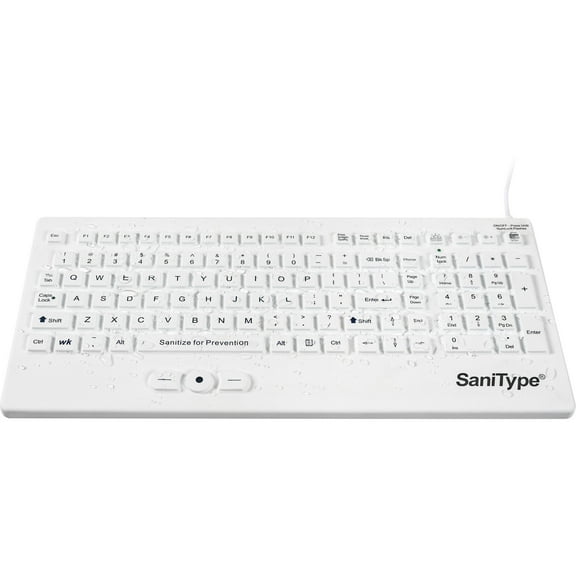 SANITYPE - Keyboard - with Trackpoint - USB - white
