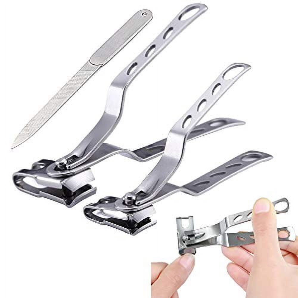 360° Rotation Nail Clipper With Comfort Grip Nail Catcher - Chrome