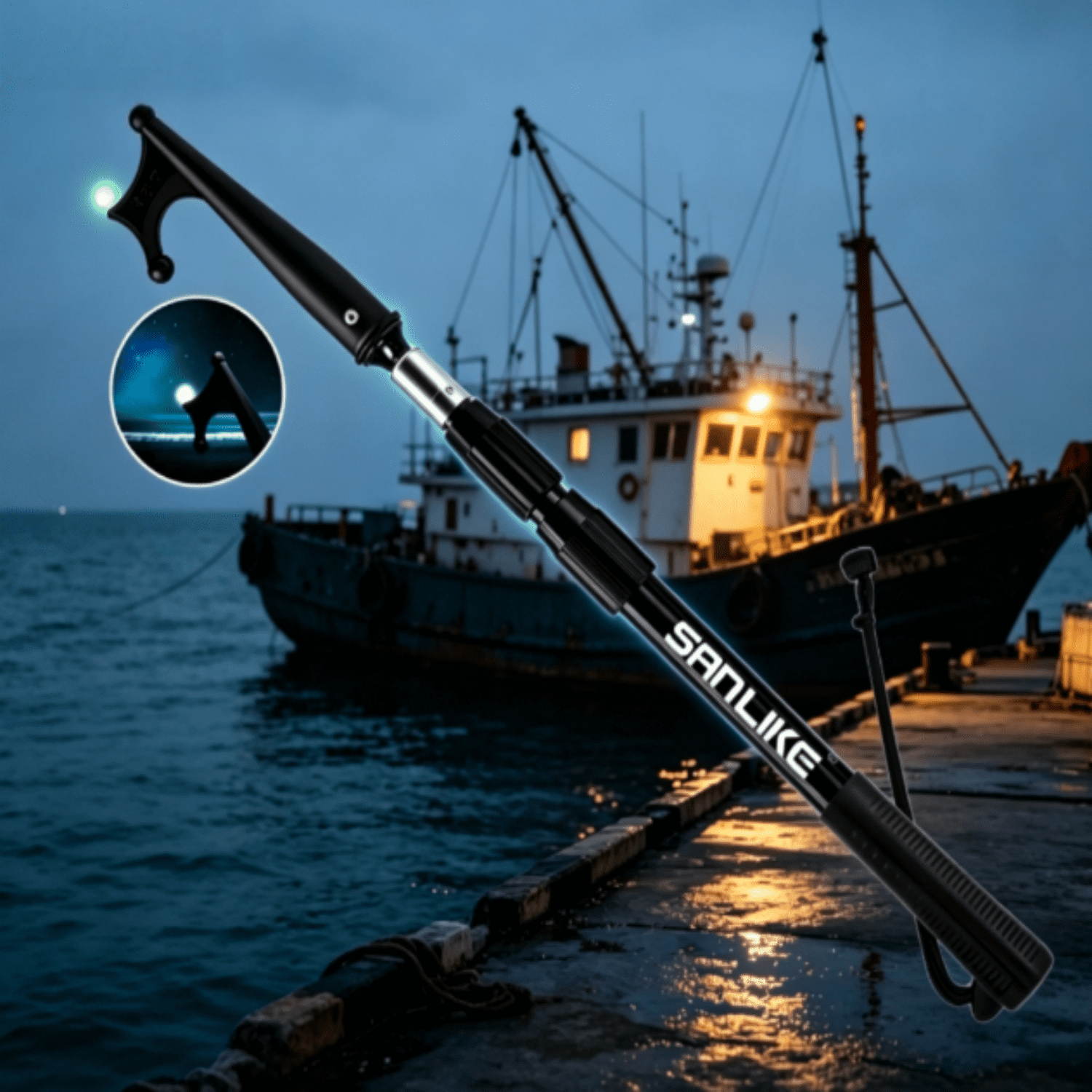 KOMCLUB Boat Hooks For Docking Boat Hooks Adjustable Boat Hook Pole 3 ...