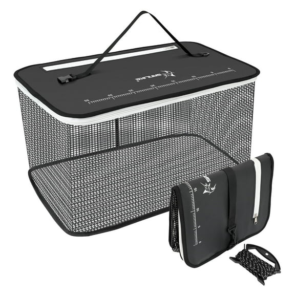 SANLIKE Floating Fish Protection Driving to the Sea Fishing Basket Sea Fishing Rock Fishing Fish Protection Hanging Glue Quick Drying Portable Nylon Thread Weaving Fish Cage