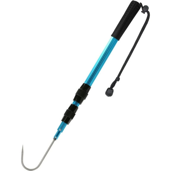 SANLIKE Telescopic Fishing Gaff, Stainless Steel, 60" Length