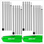 SANLIKE Telescoping Tent Poles Adjustable Tarp Poles Camping Stainless Steel Lightweight Tent Poles for Trap Sun Sails Canopy Awning Shelter Backpacking Hiking 78 in Set of 4