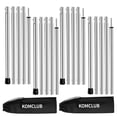 thumbnail image 1 of SANLIKE Telescoping Tent Poles Adjustable Tarp Poles Camping Stainless Steel Lightweight Tent Poles for Trap Sun Sails Canopy Awning Shelter Backpacking Hiking 78 in Set of 4, 1 of 6