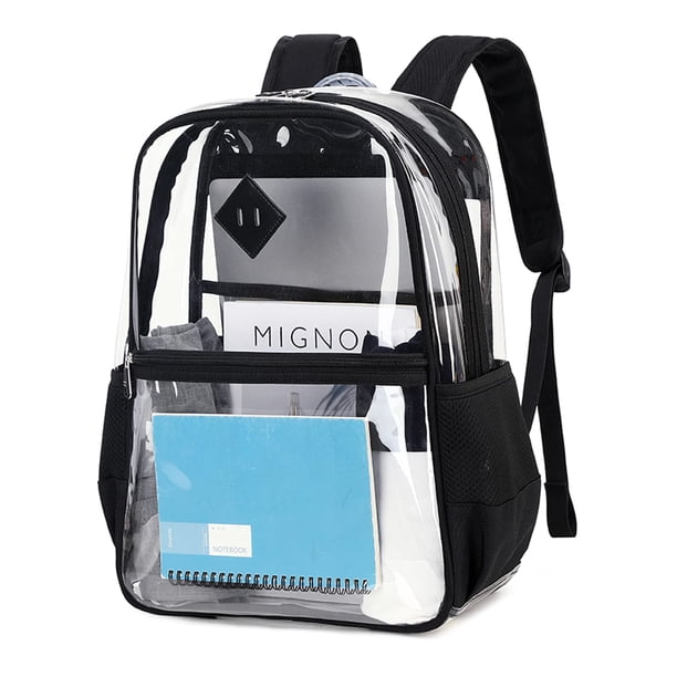 Stadium Approved Clear Backpack Heavy Duty See Through Book Bag for Laptop SANMADROLA Large Clear Waterproof See Through Backpack  main image 3