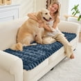 thumbnail image 1 of SANMADROLA Waterproof Couch Cover for Dogs Washable, Non-Slip Fuzzy Loveseat Slipcovers, Thick Soft Dog Bed Mat for 2 Cushion Sofa Pet Friendly Furniture Protector, Blue, 28" x 71", 1 of 10