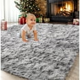 thumbnail image 1 of Sanmadrola Area Rug for Bedroom,6.5'X7.5',Fluffy Shag Rug for Living Room,Furry Carpet for Kids Room,Shaggy Throw Rug for Nursery Room,Fuzzy Plush Rug,Gray Carpet,Rectangle,Cute Room Decor for Baby, 1 of 7