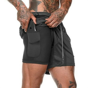SANMADROLA Men's Swim Trunks with Mesh Lining Quick Dry Beach Shorts Sports Shorts Bathing Suit Boardshorts Swimwear, Black, L