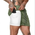thumbnail image 1 of SANMADROLA Men's Swim Trunks with Mesh Lining Quick Dry Beach Shorts Sports Shorts Bathing Suit Boardshorts Swimwear, Green, 3XL, 1 of 8