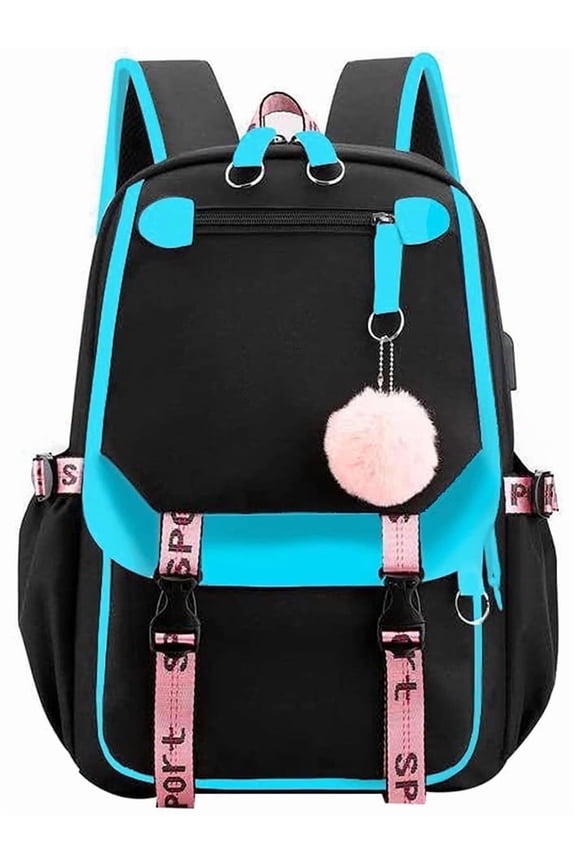 School Backpack Bookbag, Heavy Duty Backpack 21L Schoolbag Bookbag with USB Charge Port