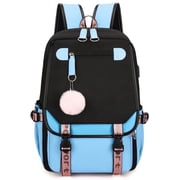 SANMADROLA School Backpack Bookbag, Heavy Duty Backpack 21L Schoolbag Bookbag with USB Charge Port