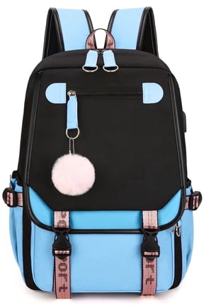 School Backpack Bookbag, Heavy Duty Backpack 21L Schoolbag Bookbag with USB Charge Port
