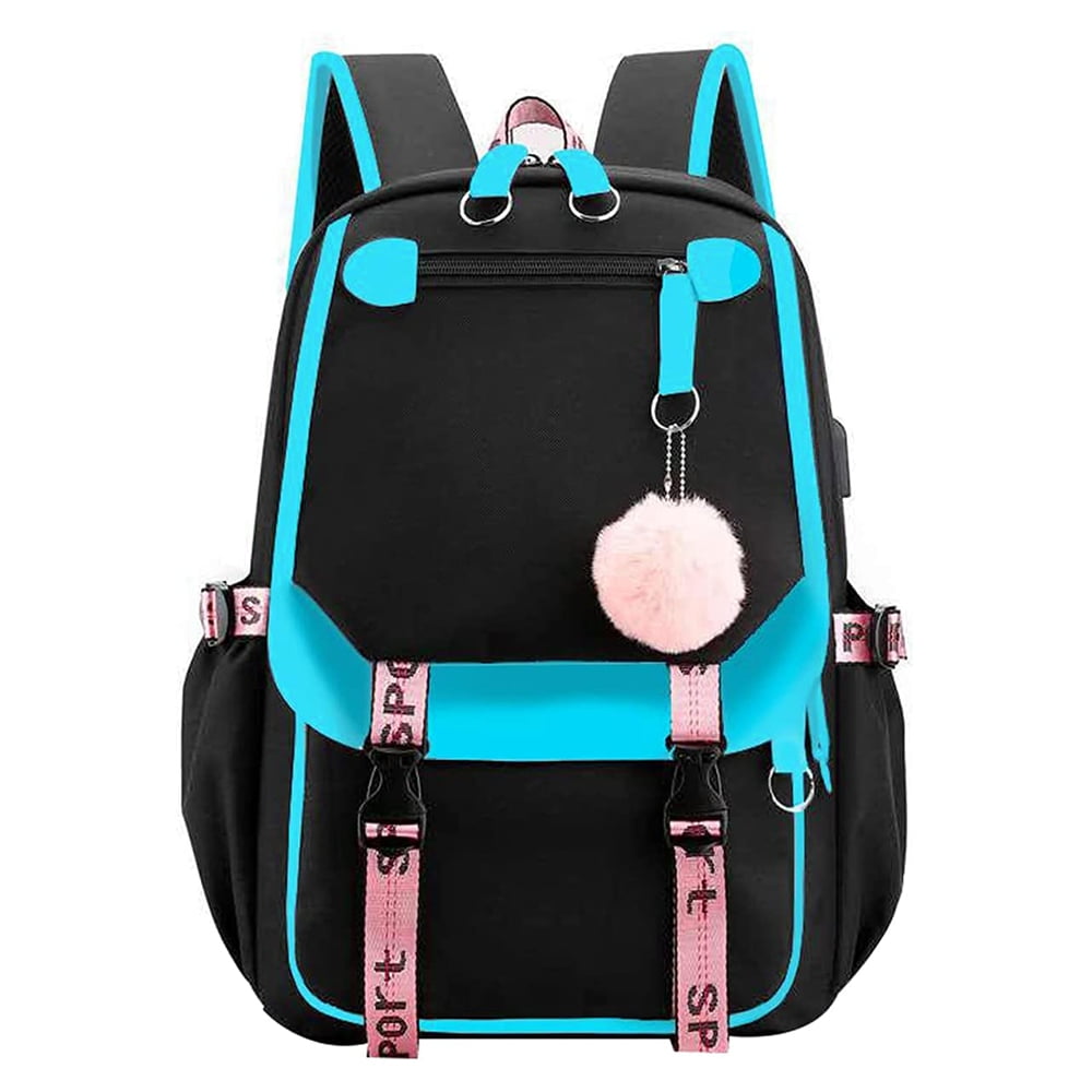 SANMADROLA School Backpack Girls Bookbag, Heavy Duty Kids Backpack 21L ...