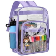 Waterproof Clear Backpack Heavy Duty PVC Transparent Large Capacity Backpack with Reinforced Strap for School, Work, Sta