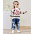 thumbnail image 1 of SANMIO Toddler Baby Boys Girls Deer Christmas Cardigan Sweater Long Sleeve Button-up Coat 6M-4T, 1 of 7