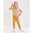 thumbnail image 1 of SANMIO Toddler Girl Clothes Girls Tracksuit Outfit Cute Striped Sweatshirt Sweatpants Set Fall Winter Sweatsuit For Girls 1-5T, 1 of 7