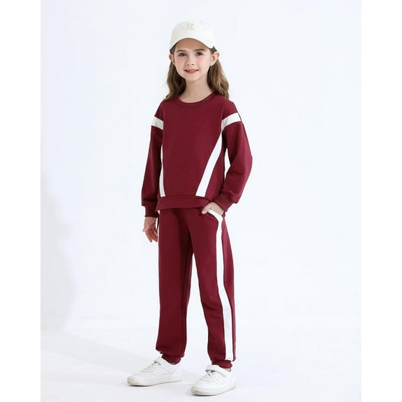 SANMIO Toddler Girl Clothes 2 Piece Outfits Fashion Sweatshirts+Sweatpants Long Sleeve Tracksuit Clothing Set Size 3-8Y