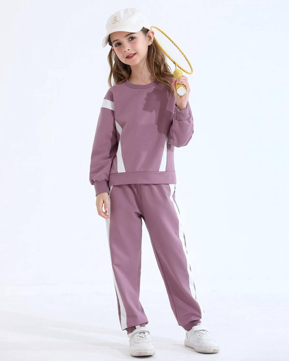SANMIO Toddler Girl Clothes 2 Piece Outfits Fashion Sweatshirts+Sweatpants Long Sleeve Tracksuit Clothing Set Size 3-8Y