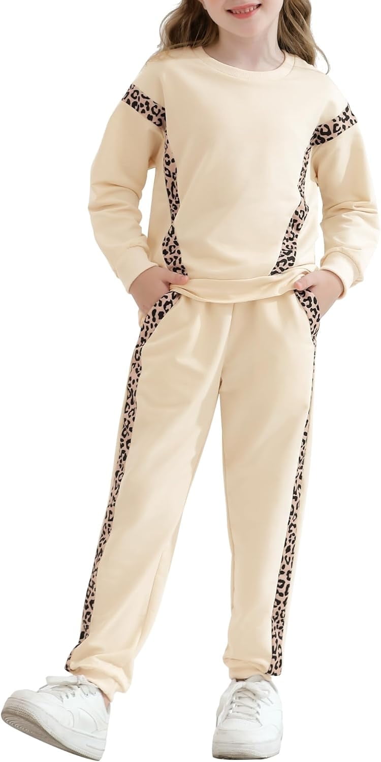SANMIO Toddler Girl Clothes 2 Piece Outfits Fashion Sweatshirts+Sweatpants Long Sleeve Tracksuit Clothing Set Size 3-8Y
