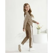 SANMIO Toddler Girl Clothes 2 Piece Outfits Girls Tracksuit Activewear Long Sleeve Checkered Sweatshirts+Sweatpants