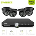 thumbnail image 1 of SANNCE 1080p Full HD CCTV Camera System System with 8CH 5MP-N DVR,4pcs 1080p Security Cameras for 24/7 Non-stop Recording with 4TB Hard Drive, 1 of 8