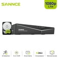 thumbnail image 1 of SANNCE 16 Channel Digital Video Recorder Full 1080N CCTV DVR H.264 1080P HDMI Output 4CH CCTV Surveillance DVR with 2T Hard Drive Disk, 1 of 8