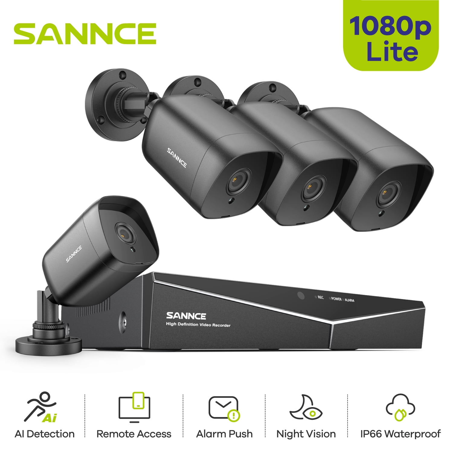Sannce Camera Wireless Recording Sannce Camera 1080p Security