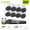 thumbnail image 1 of SANNCE 6MP 8CH PoE Security Camera System,S+265 NVR Recorder,8Pcs 3MP Wired PoE Security Cameras,AI Human/Vehicle Detection,100Ft Color Night Vision,2TB HDD, 1 of 15