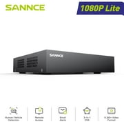 SANNCE 8CH 1080P Lite CCTV 5IN1 H.264+ DVR TVI Video Recorder for Security Camera System, HD Security Recorder AHD/Analog/TVI/CVBS/IP Security Camera, NO HDD, Remote Viewing, 24/7 Record