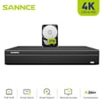 thumbnail image 1 of SANNCE H.265+ PoE NVR 4K 16 Channel, 8MP CCTV Security Camera System Network Video Recorder, Support Human Figure/Model/Face Detection, Audio Output , PoE Surveillance IP Camera, 2TB Hard Drive, 1 of 11