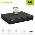 thumbnail image 1 of SANNCE H.265+ PoE NVR 4K 16 Channel, 8MP CCTV Security Camera System Network Video Recorder, Support Human Figure/Model/Face Detection, Audio Output , PoE Surveillance IP Camera, 1TB Hard Drive, 1 of 11