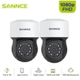 thumbnail image 1 of SANNCE Pan 350°, 100 ft 1080P Night Vision AHD PT Dome Security Camera, 1 of 11