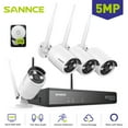 thumbnail image 1 of SANNCE 5MP Wireless Security Camera System, 10CH 5MP NVR with 4Pcs 5MP Outdoor WiFi IP Surveillance Cameras,Night Vision, Remote Access, Motion Alerts,Humanoid detection, 2T Hard Drive, 1 of 10