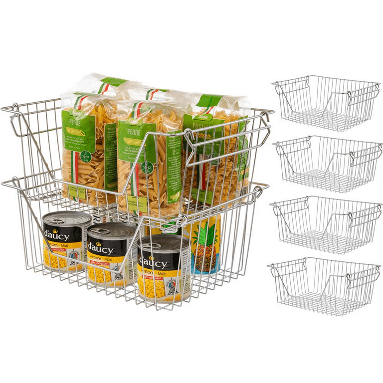 Metal Wire Over Cabinet Storage Basket Bin Bathroom Caddy Kitchen Organization Metal Wire Over Cabinet Storage Basket Bin Bathroom Caddy Kitchen Organization