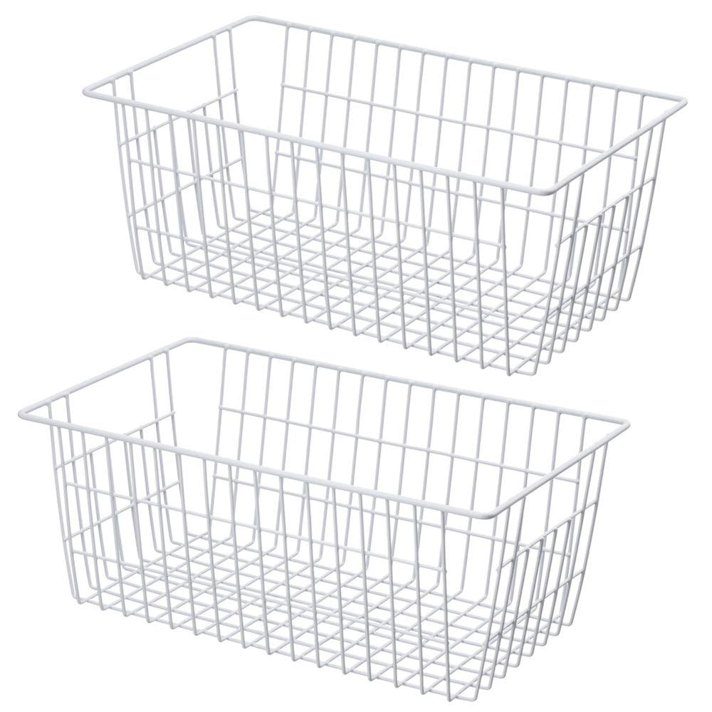 Slideep Wire Storage Baskets, Freezer Baskets Farmhouse Stackable