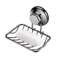 thumbnail image 1 of SANNO Super Powerful Vacuum Suction Cup Shower Soap Dish - Strong Rustproof Stainless Steel Soap Saver Sponge Holder for Bathroom & Kitchen Sink (Graphite), 1 of 9
