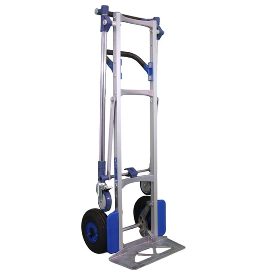 SANO LiftKar MODULKAR 2-in-1 HD Convertible Hand Truck Heavy-Duty Aluminum Frame, 1000 lb Capacity, Pneumatic Wheels, Converts to Push Cart, Ergonomic Design for Industrial Material Handling